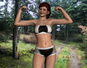 Картинка 3д графика people люди девушка