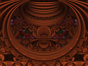 Картинка 3д графика fractal фракталы фон цвета узор