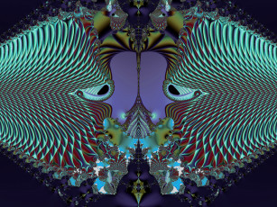 Картинка 3д графика fractal фракталы фон узор