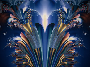 Картинка 3д графика fractal фракталы фон узор цвета