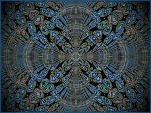 Картинка 3д графика fractal фракталы узор цвета фон