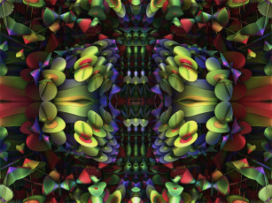 Картинка 3д графика fractal фракталы узор фон цвета