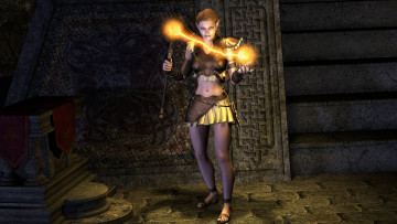 Картинка 3д графика elves эльфы магия девушка