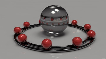 Картинка 3д графика шары узор цвета фон