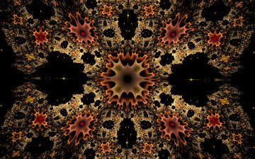 Картинка 3д графика fractal фракталы фон цвета узор