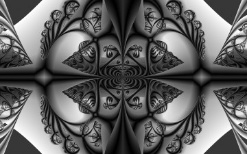 Картинка 3д графика fractal фракталы фон цвета узор