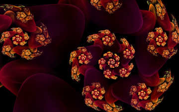 Картинка 3д графика fractal фракталы фон узор цвета