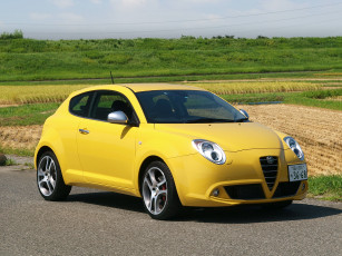 обоя автомобили, alfa romeo, mito, alfa, romeo, желтый, 955, imola