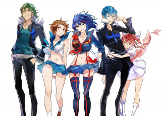 Картинка аниме kill+la+kill форма парни матой студсовет чулки юбки девушки рюко