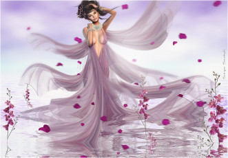 Картинка 3д+графика people+ люди платье