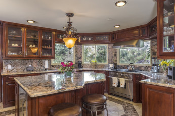 Картинка интерьер кухня мебель