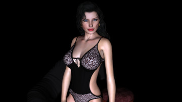 Картинка 3д+графика people+ люди фон взгляд девушка