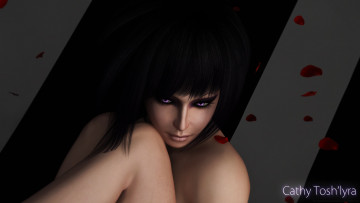 обоя 3д графика, portraits , портрет, взгляд, девушка, фон