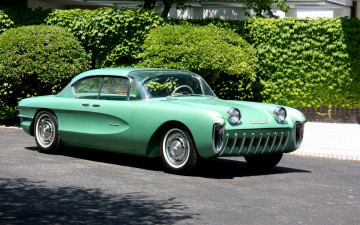 Картинка автомобили chevrolet зелень прототип седан бирюза шевролет