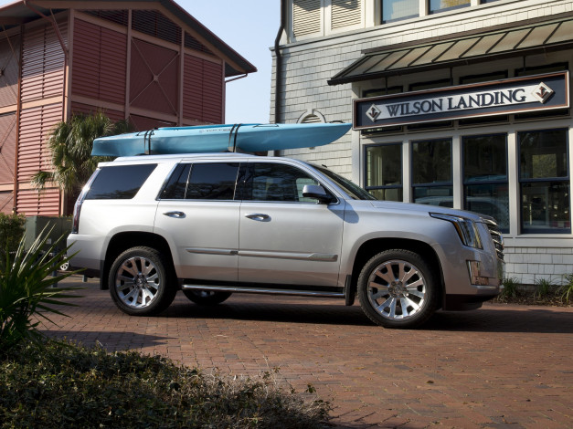 Обои картинки фото автомобили, cadillac, 2015, escalade