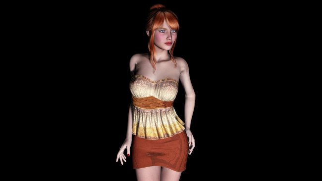 Обои картинки фото 3д графика, people , люди, девушка, взгляд, фон