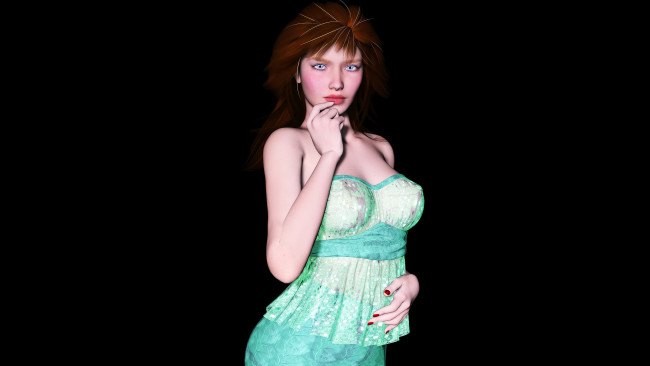Обои картинки фото 3д графика, people , люди, фон, девушка, взгляд