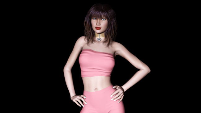 Обои картинки фото 3д графика, people , люди, взгляд, девушка