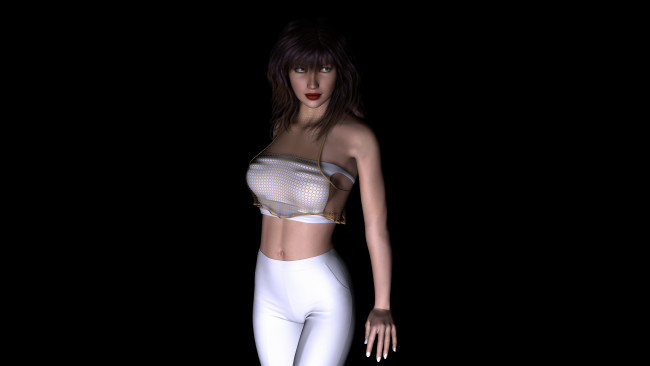 Обои картинки фото 3д графика, people , люди, взгляд, девушка