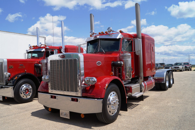 Обои картинки фото 1987 peterbilt truck model 359, автомобили, peterbilt, company, сша, тягачи, классические, седельные, грузовики, motors