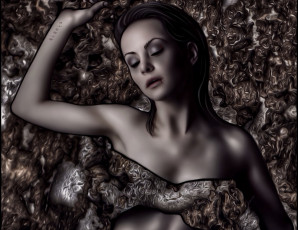 Картинка рисованное люди фон взгляд девушка кровь