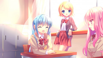 Картинка аниме vocaloid девочки hatsune miku kagamine rin megurine luka