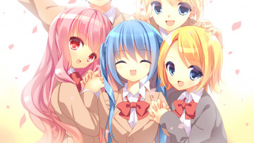 Картинка аниме vocaloid kaito megurine luka kagamine len rin hatsune miku