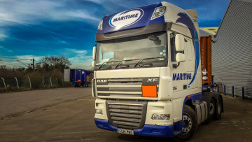 Картинка автомобили daf тягач седельный грузовик тяжелый