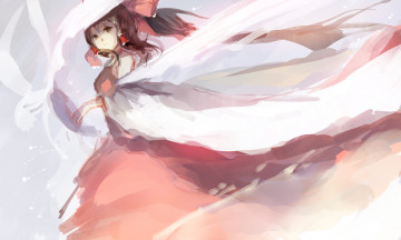 Картинка аниме touhou hakurei reimu sishenfan арт девушка