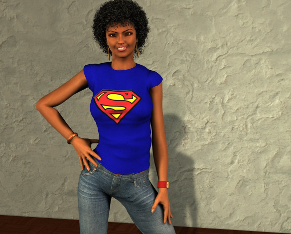 Обои картинки фото 3д графика, история , history, улыбка, фон, взгляд, девушка