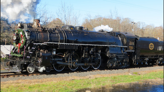 Обои картинки фото техника, паровозы, паровоз, дорога, железная