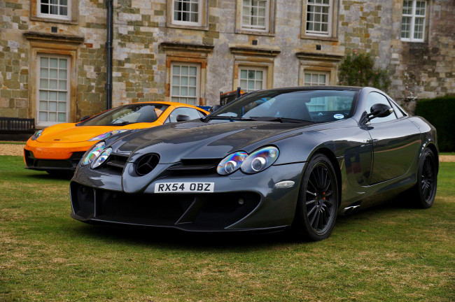 Обои картинки фото mercedes slr, автомобили, разные вместе, суперкар