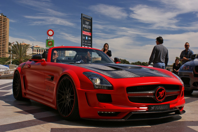 Обои картинки фото mercedes sls roadster, автомобили, выставки и уличные фото, суперкар