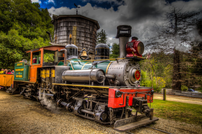 Обои картинки фото техника, паровозы, паровоз, дорога, железная