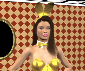 Картинка 3д+графика люди+ people девушка фон взгляд