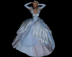 Картинка 3д+графика люди+ people девушка взгляд фон принцеса