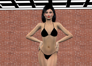 Картинка 3д+графика люди+ people фон взгляд девушка