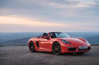 обоя автомобили, porsche, 2016г, boxster, s, 718, 982, uk-spec