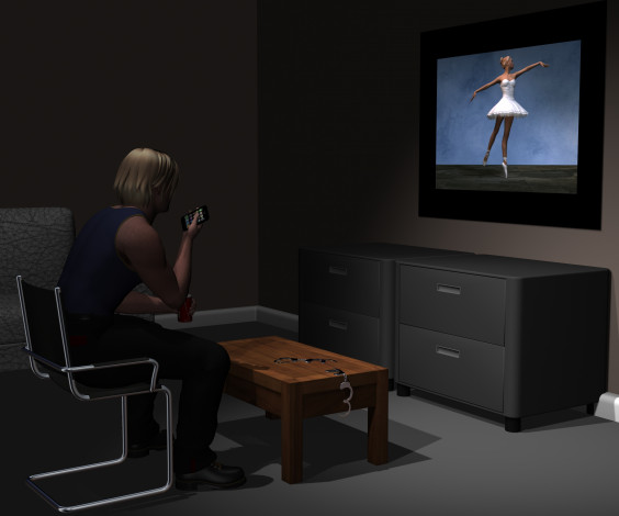 Обои картинки фото 3д графика, люди , people, парень, взгляд, фон, интерьер