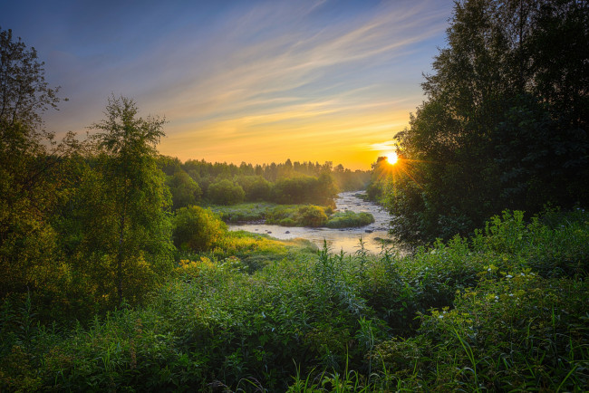 Обои картинки фото природа, восходы, закаты, рассвет