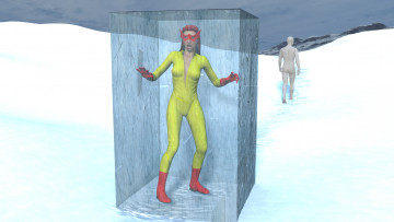 Картинка 3д+графика фантазия+ fantasy девушка взгляд фон