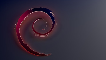 Картинка компьютеры debian фон логотип