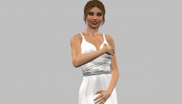 обоя 3д графика, люди , people, девушка, взгляд, фон