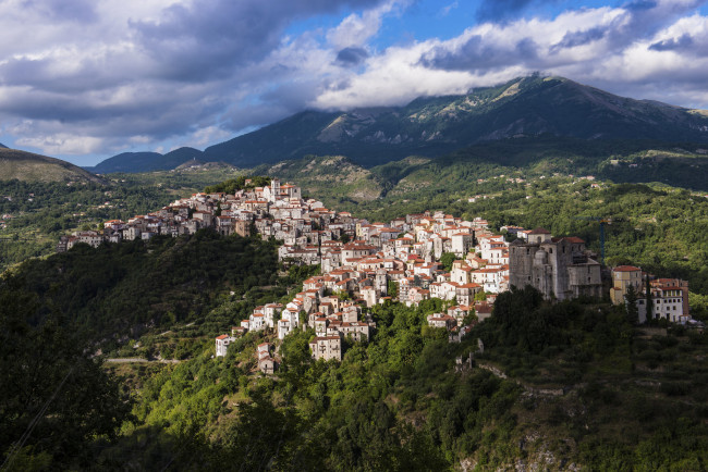 Обои картинки фото rivello, города, - панорамы, долина, горы