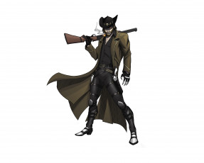 Картинка рисованное комиксы ружьё шляпа фон мужчина