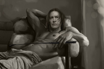 Картинка рисованное кино северус снейп торс стек кресло