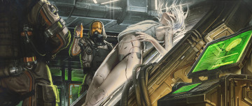 Картинка фэнтези роботы +киборги +механизмы beyond human experiment jude smith девушка андроид эксперимент лаборатория