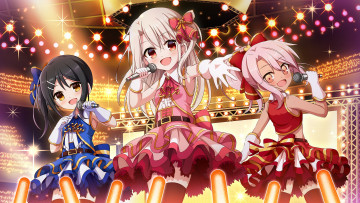 Картинка аниме fate stay+night kaleid liner prisma illya miyu edelfelt chloe von einzbern illyasviel