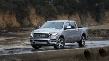 Картинка dodge+ram+1500+laramie+2019 автомобили ram металлик серый 2019 laramie 1500 dodge