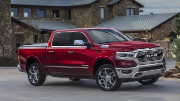 Картинка dodge+ram+1500+limited+2019 автомобили ram 1500 limited 2019 бардовый dodge